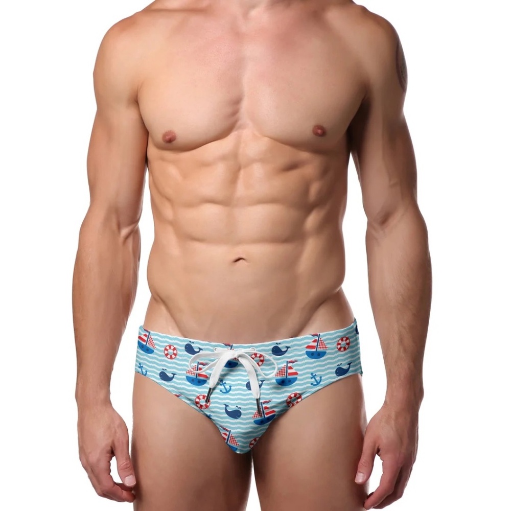 Pool Boy Swimsuit Medium 32-38" waist Gently worn 80% nylon / 20% spandex Lined
